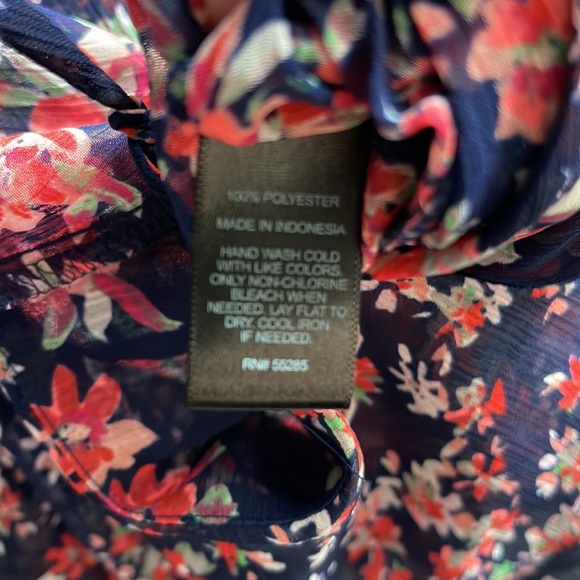 EXPRESS- Multi Color Ruffled Tank Top - Picture 4 of 4